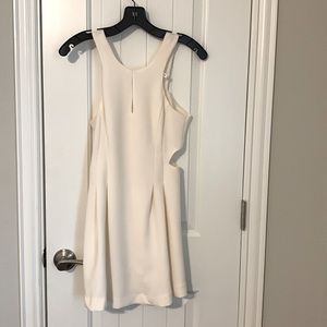 BCBGeneration mini dress with side cut outs and back zipper, size 0